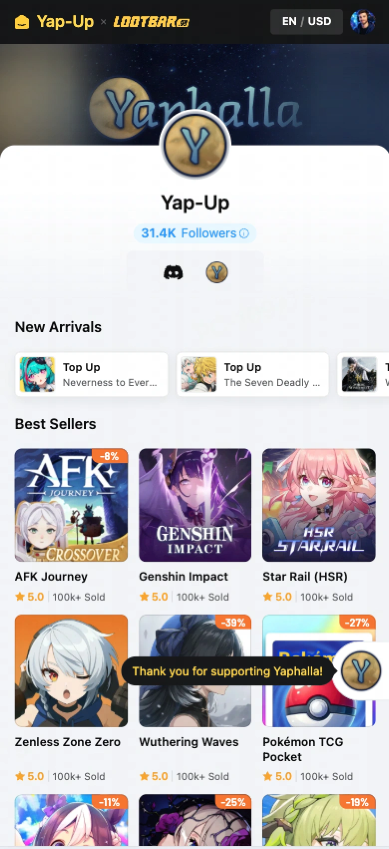 Yap-Up Homepage